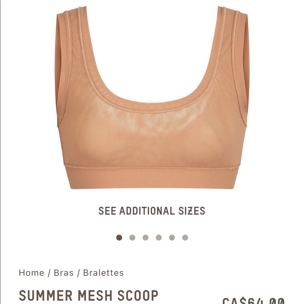 SKIMS Summer Mesh Scoop Bralette